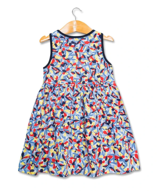 ROBE + HAUT IMPRIME FOND BLANC PAIGE 5 ROBE + HAUT IMPRIME FOND BLANC PAIGE – Image 3