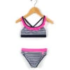 Maillot De Bain 2 Pièces Fille Rayé Bicolore -Vetements Simples Magasin prod 7462 maillot de bain fond blanc raye bleu malisa 666x812 fc7ea0111e0b