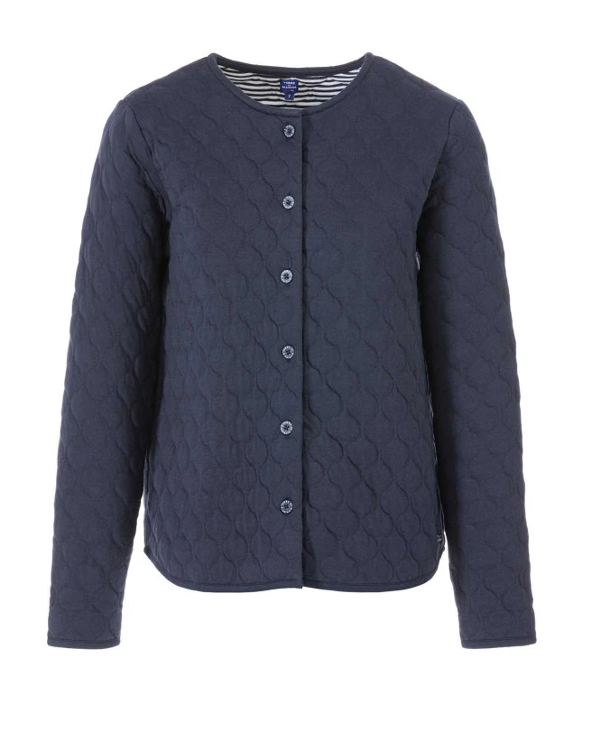 Veste Tubique Bleu Marine Femme 4 Veste Tubique Bleu Marine Femme – Image 2