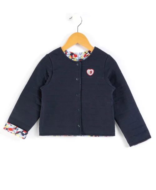 Veste Réversible Bleu Marine Fille