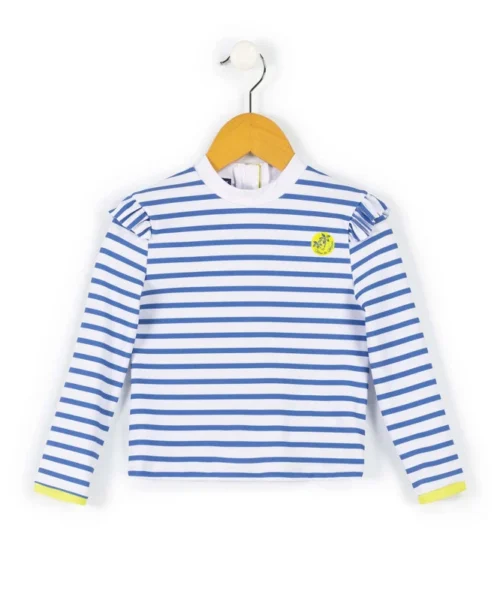 T-shirt De Bain Marinière Fille