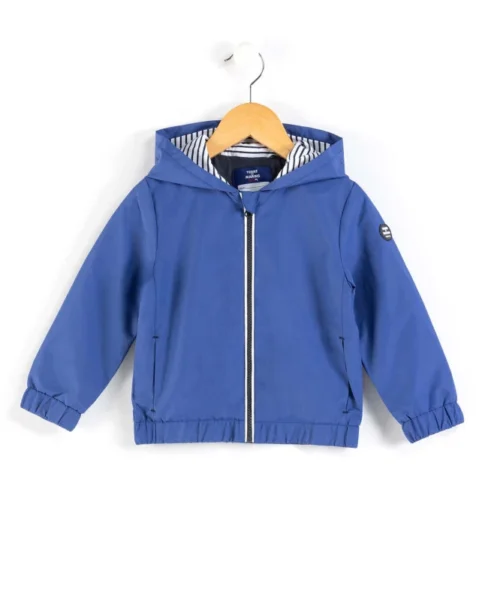 Coupe Vent Bleu à Capuche Garçon