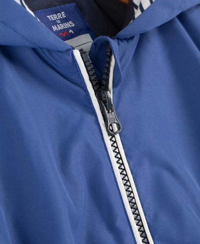 Coupe Vent Bleu à Capuche Garçon 5 Coupe Vent Bleu à Capuche Garçon – Image 3