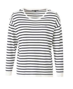 Pull Marinière Femme -Vetements Simples Magasin prod 7552 pull raye blanc bleu hicha 666x812 fc7ea0111e0b