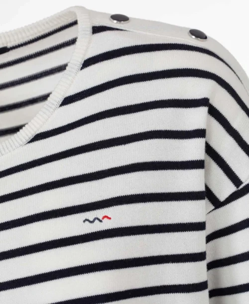 Pull Marinière Femme 9 Pull Marinière Femme -Vetements Simples Magasin prod 7553 pull raye blanc bleu hicha 666x812 fc7ea0111e0b