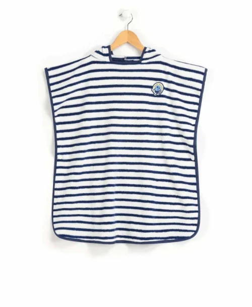 Poncho De Bain Rayé Enfant
