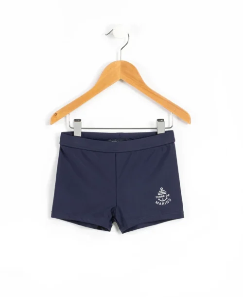 Boxer De Bain Garçon Bleu Marine
