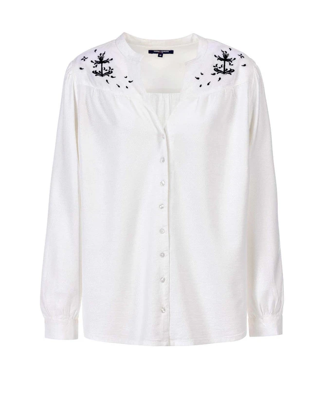 Chemise Blanche Femme Avec Broderie 4 Chemise Blanche Femme Avec Broderie – Image 2