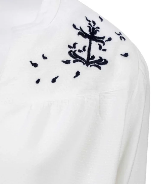 Chemise Blanche Femme Avec Broderie -Vetements Simples Magasin prod 7717 chemise chemisier mc blanc optique evoe 666x812 fc7ea0111e0b