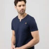 T-shirt Col Tunisien Bleu Marine Homme 2 T-shirt Col Tunisien Bleu Marine Homme -Vetements Simples Magasin prod 7719 tee shirt mc indigo agor 666x812 fc7ea0111e0b
