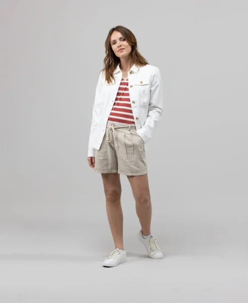 Veste En Jean Blanche Femme