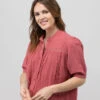 Chemise Terracotta Femme -Vetements Simples Magasin prod 7762 chemise chemisier mc terracotta emise 666x812 fc7ea0111e0b