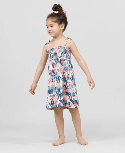 Robe Fleurie Sans Manches Fille