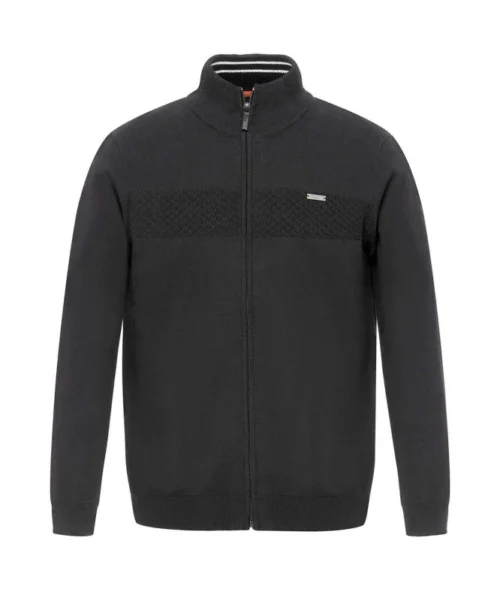 Gilet Zippé Noir Homme