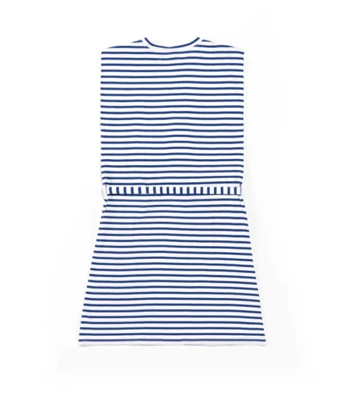 Robe Marinière été Bleu Femme -Vetements Simples Magasin prod 7905 robe mc fond grege raye bleu ronron 666x812 fc7ea0111e0b