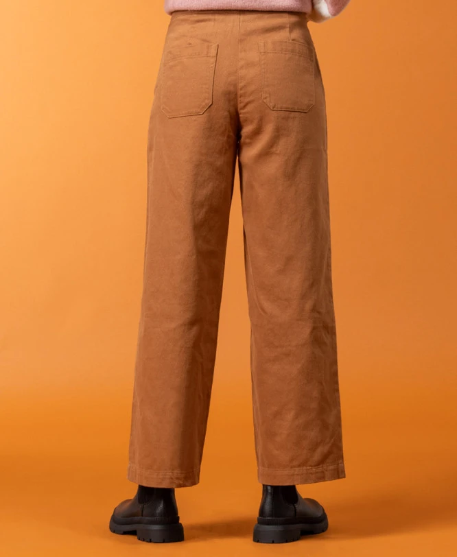 Pantalon à Ponts Camel Femme 4 Pantalon à Ponts Camel Femme – Image 2