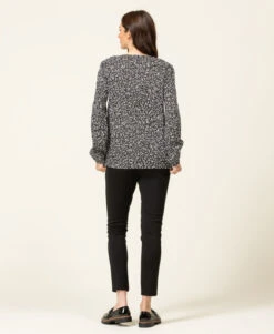 Blouse Imprimé Noir Femme -Vetements Simples Magasin prod 7999 blouse ml imprime noir carox 666x812 fc7ea0111e0b