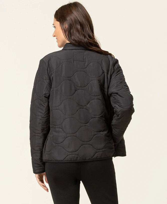 Veste Polaire Matelassée Noir Femme 4 Veste Polaire Matelassée Noir Femme – Image 2