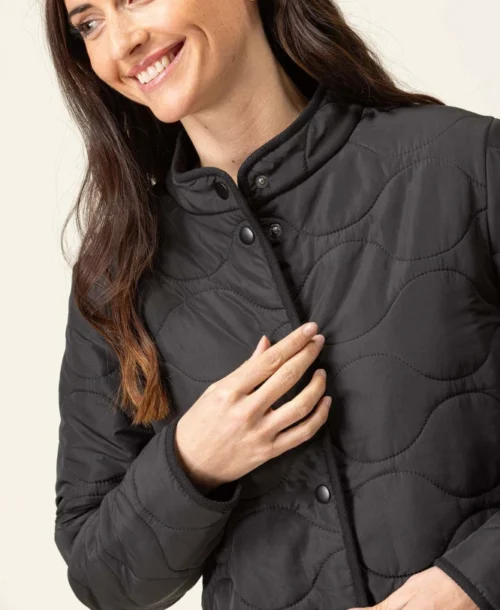 Veste Polaire Matelassée Noir Femme -Vetements Simples Magasin prod 8002 veste polaire noir verse 666x812 fc7ea0111e0b