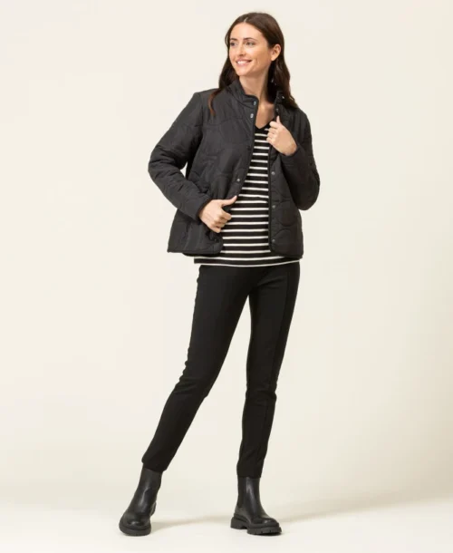 Veste Polaire Matelassée Noir Femme -Vetements Simples Magasin prod 8003 veste polaire noir verse 666x812 fc7ea0111e0b