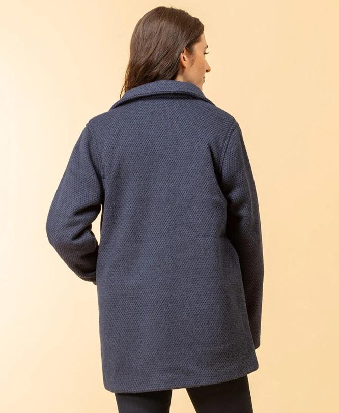 Manteau Bleu Marine Femme 6 Manteau Bleu Marine Femme – Image 4