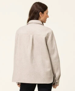 Veste Recyclée Beige Femme -Vetements Simples Magasin prod 8082 veste ml beige chine verdie 666x812 fc7ea0111e0b