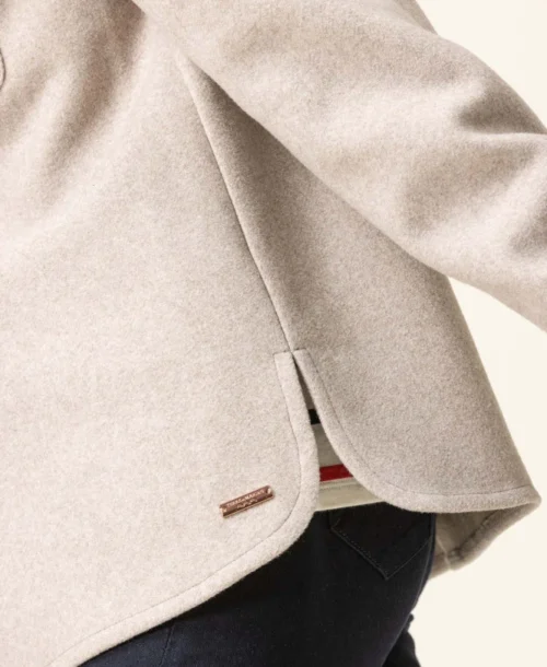 Veste Recyclée Beige Femme 7 Veste Recyclée Beige Femme -Vetements Simples Magasin prod 8083 veste ml beige chine verdie 666x812 fc7ea0111e0b