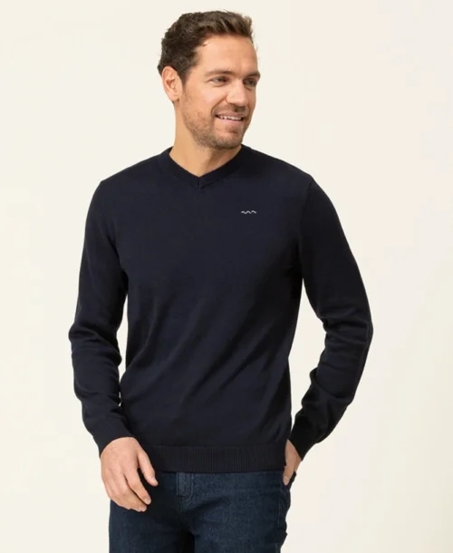 Pull Bleu Marine Homme