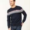 Pull Bleu Marine Homme Col Rond