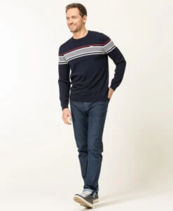 Pull Bleu Marine Homme Col Rond -Vetements Simples Magasin prod 8123 pull indigo kanen 666x812 fc7ea0111e0b