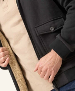 Veste Noir En Molleton Homme -Vetements Simples Magasin prod 8171 veste ml noir vesma 666x812 fc7ea0111e0b