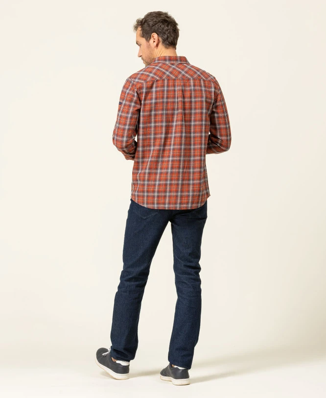 Chemise Rouille à Carreaux Homme 7 Chemise Rouille à Carreaux Homme – Image 5