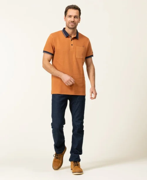 Polo Manches Courtes Rouille Homme -Vetements Simples Magasin prod 8200 polo mc rouille otoma 666x812 fc7ea0111e0b