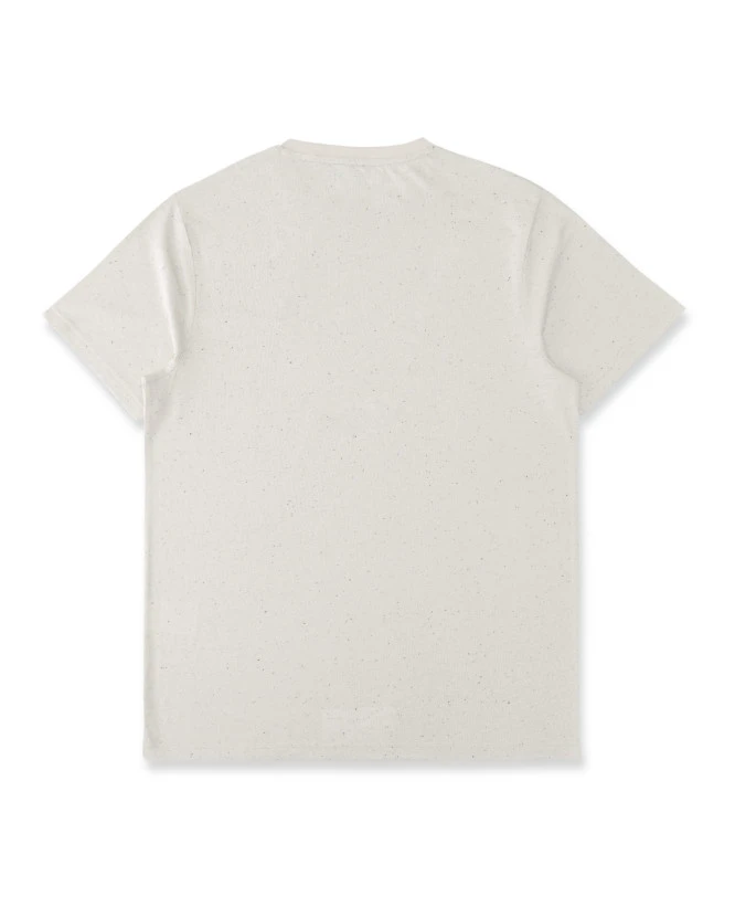 T-shirt Homme Manches Courtes Blanc Cassé Col Tunisien 4 T-shirt Homme Manches Courtes Blanc Cassé Col Tunisien – Image 2