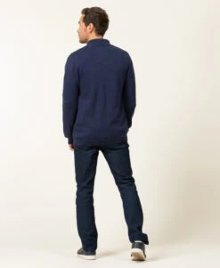 Gilet Tricot Reliefé Bleu Marine Homme -Vetements Simples Magasin prod 8234 cardigan tricot indigo gorsa 666x812 fc7ea0111e0b