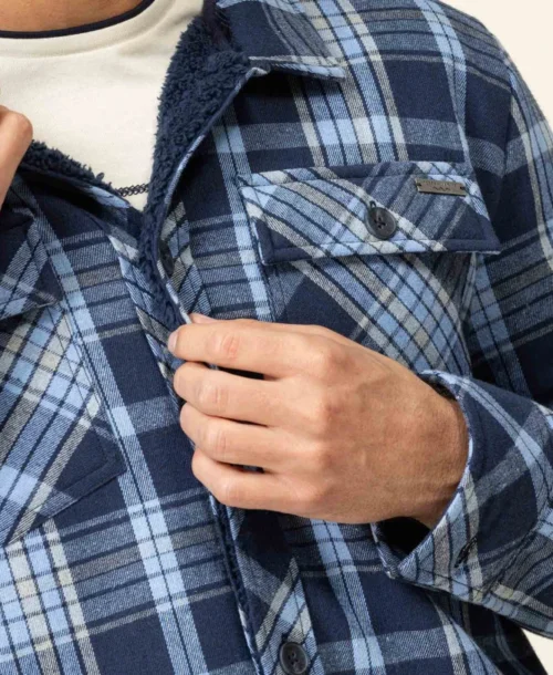 Veste Surchemise à Carreaux Homme -Vetements Simples Magasin prod 8237 veste ml carreaux bleu jarrot 666x812 fc7ea0111e0b