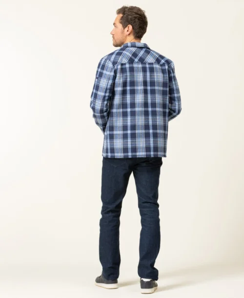 Veste Surchemise à Carreaux Homme -Vetements Simples Magasin prod 8239 veste ml carreaux bleu jarrot 666x812 fc7ea0111e0b