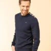 Pull Col Rond Bleu Marine Homme -Vetements Simples Magasin prod 8240 pull indigo kafull 666x812 fc7ea0111e0b