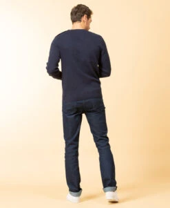 Pull Col Rond Bleu Marine Homme -Vetements Simples Magasin prod 8243 pull indigo kafull 666x812 fc7ea0111e0b