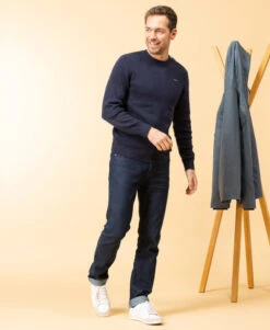 Pull Col Rond Bleu Marine Homme -Vetements Simples Magasin prod 8244 pull indigo kafull 666x812 fc7ea0111e0b