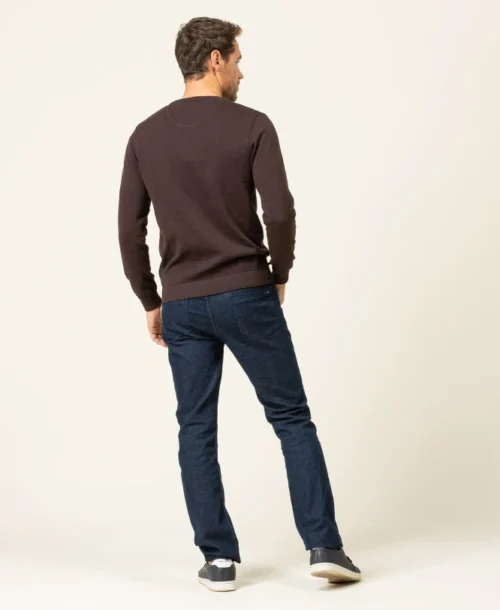 Pull Marron Homme Col V 10 Pull Marron Homme Col V -Vetements Simples Magasin prod 8261 pull chocolat kariba 666x812 fc7ea0111e0b