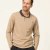 Polo Manches Longues Beige Homme -Vetements Simples Magasin prod 8263 polo ml sable orai 666x812 fc7ea0111e0b