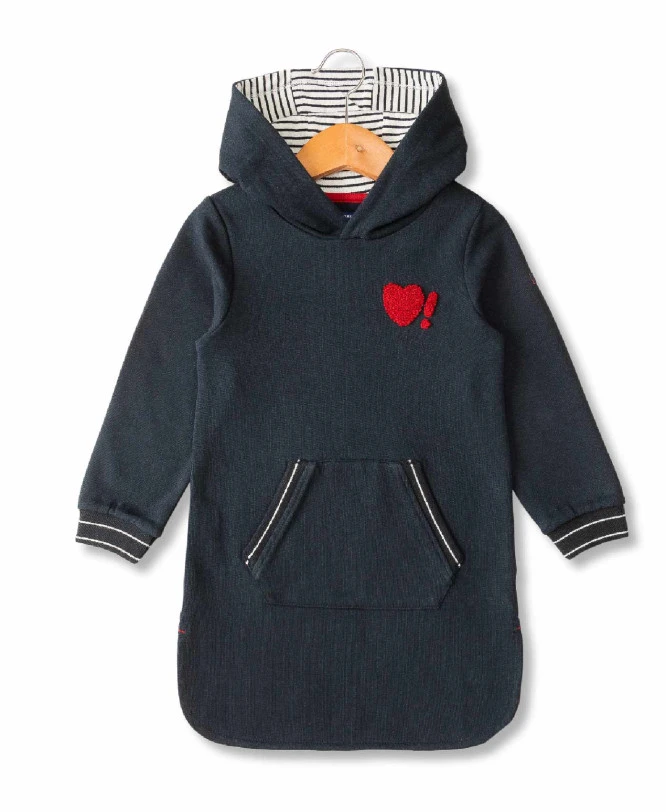 Robe Fille à Capuche En Molleton 3 Robe Fille à Capuche En Molleton