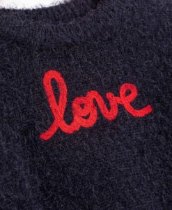 Pull Bleu Marine Maille à Poils Fille -Vetements Simples Magasin prod 8294 pull indigo karenat 666x812 fc7ea0111e0b