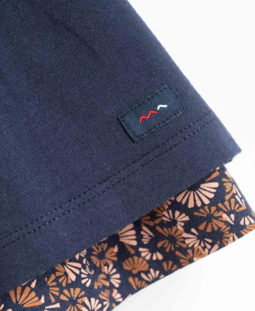 Jupe Courte Fille Réversible -Vetements Simples Magasin prod 8324 jupe courte imprime indigo jelov 666x812 fc7ea0111e0b