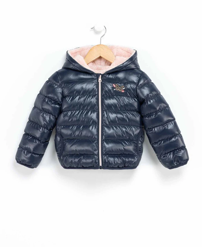 Doudoune Matelassée Fille à Capuche Doublée Sherpa 3 Doudoune Matelassée Fille à Capuche Doublée Sherpa