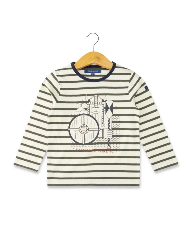 T-shirt Rayé Viking Garçon 3 T-shirt Rayé Viking Garçon