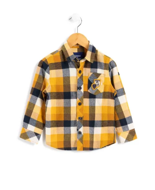 Chemise Jaune à Carreaux Garçon