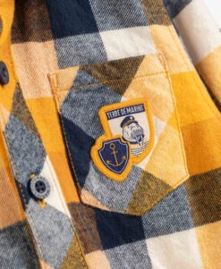 Chemise Jaune à Carreaux Garçon 7 Chemise Jaune à Carreaux Garçon -Vetements Simples Magasin prod 8402 chemise chemisier ml carreaux indigo caroga 666x812 fc7ea0111e0b