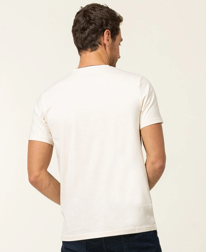 T-shirt Manches Courtes Grège Homme 4 T-shirt Manches Courtes Grège Homme – Image 2